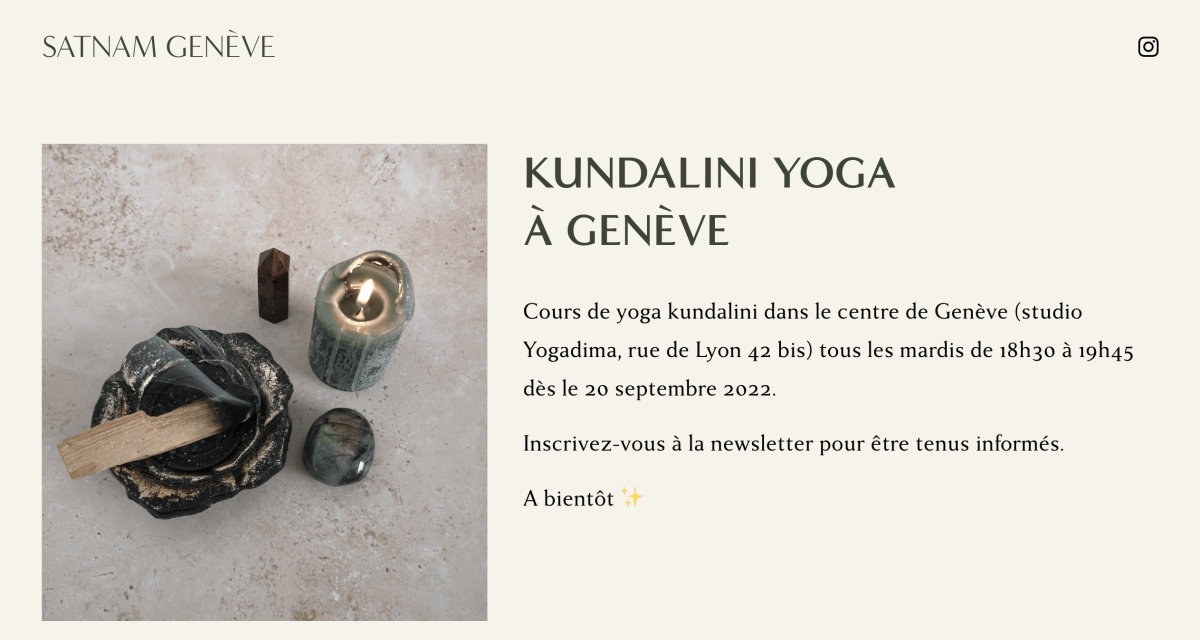 cours de kundalini yoga genève